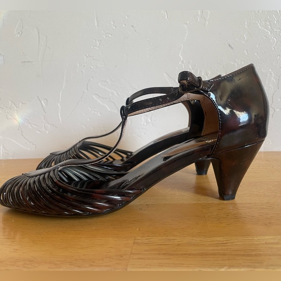 Vintage Tortoise Shell Pumps. Size 8 - Picture 3 of 5